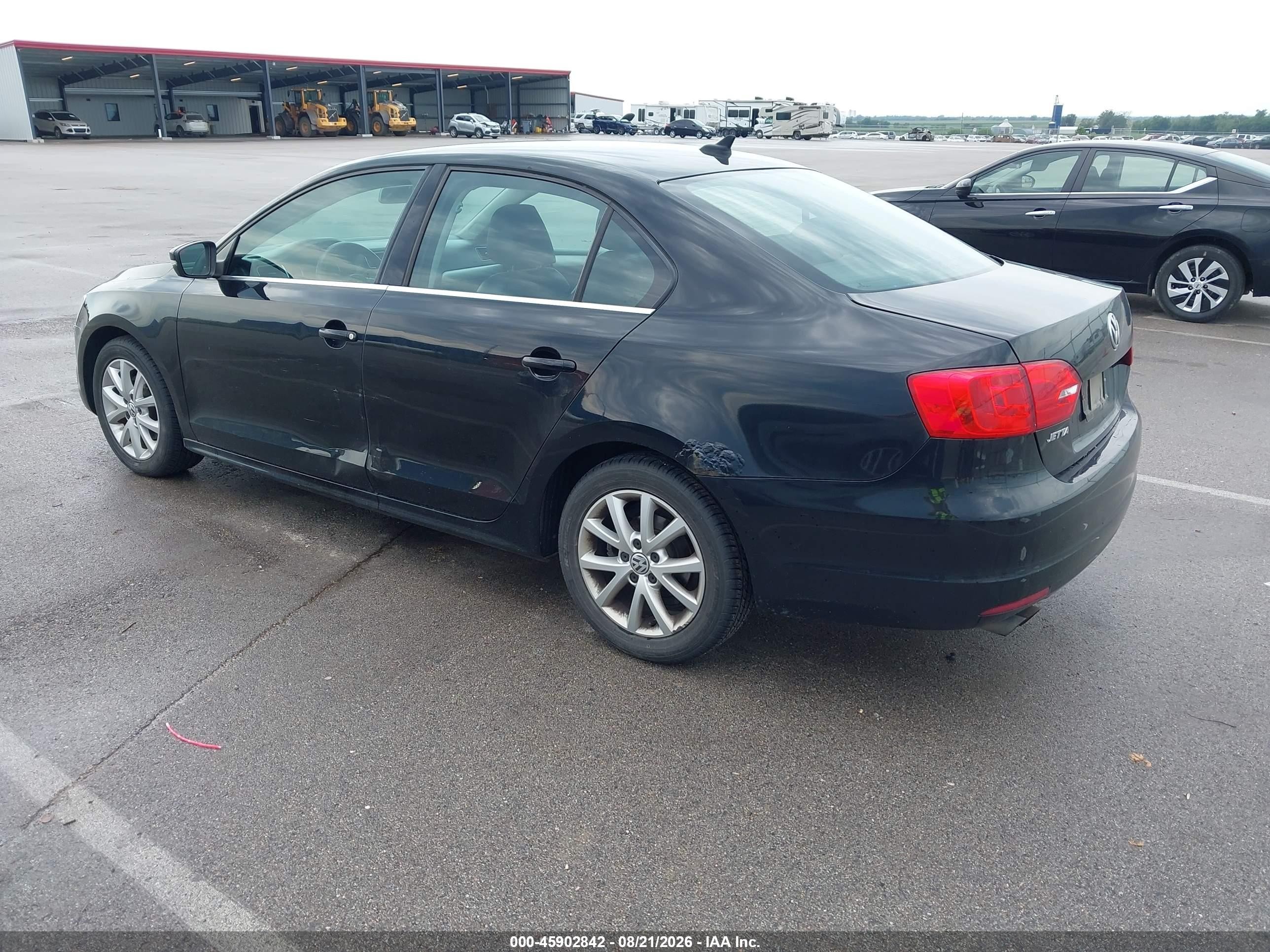 2014 Volkswagen Jetta 1.8t Se Black vin: 3VWD07AJ6EM382733