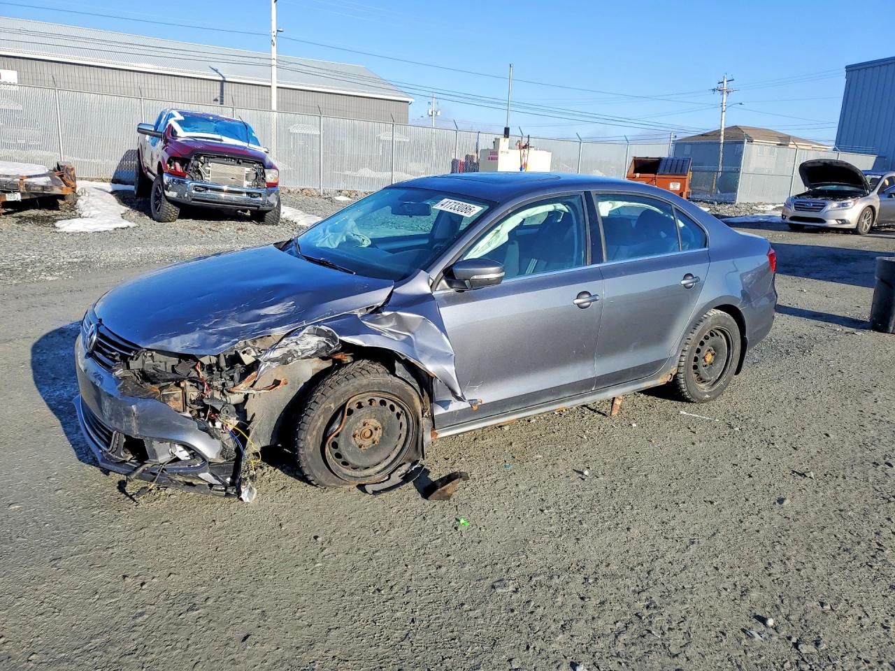 2014 Volkswagen Jetta 1.8 Tsi 4dr Gray vin: 3VWD07AJ6EM394185