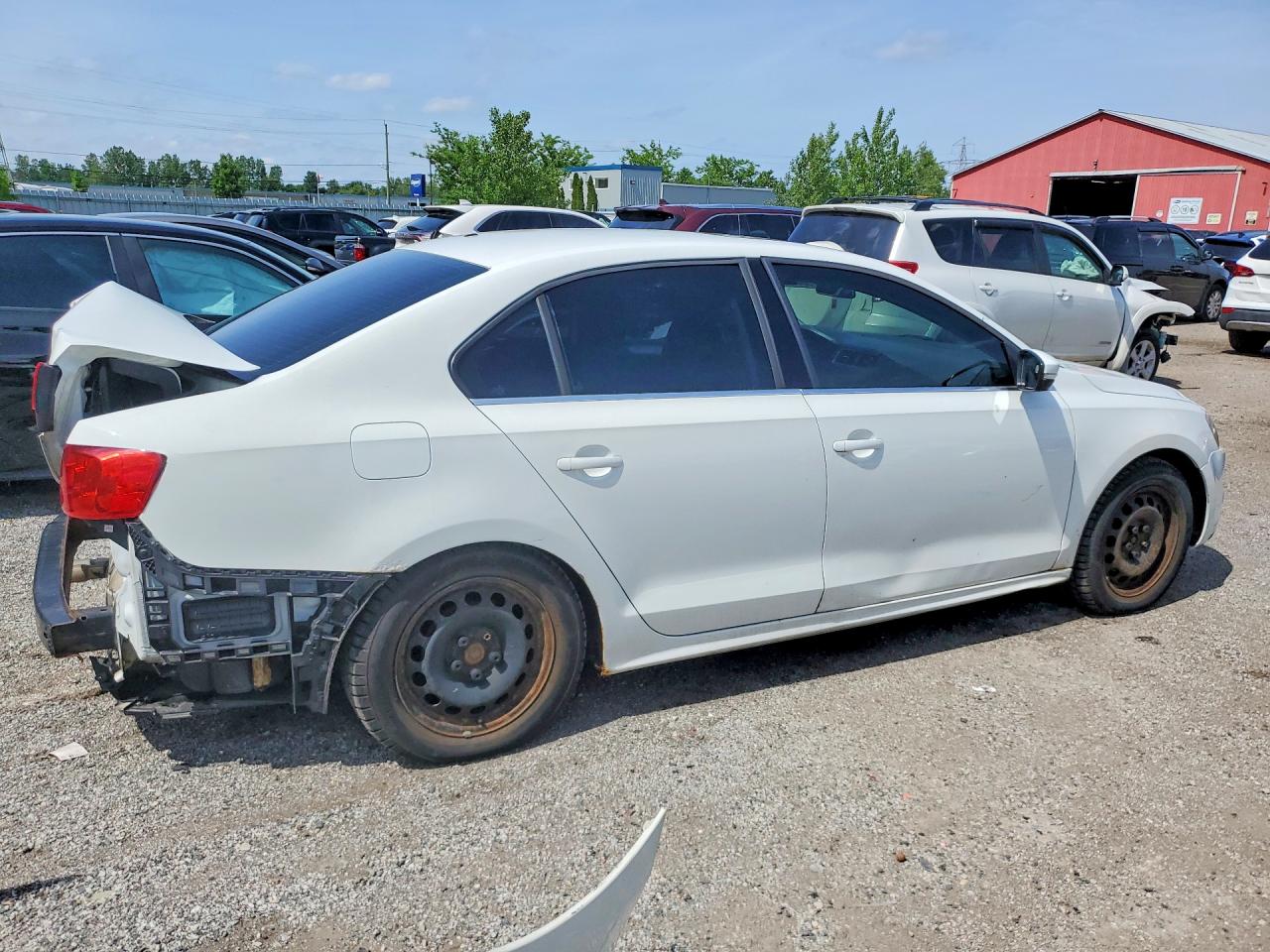 2014 Volkswagen Jetta Se White vin: 3VWD07AJ6EM422826