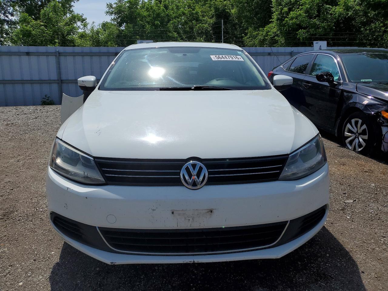 2014 Volkswagen Jetta Se White vin: 3VWD07AJ6EM422826