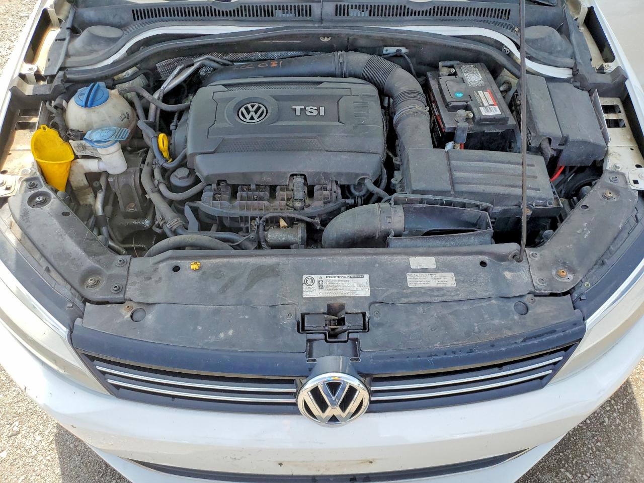 2014 Volkswagen Jetta Se White vin: 3VWD07AJ6EM422826