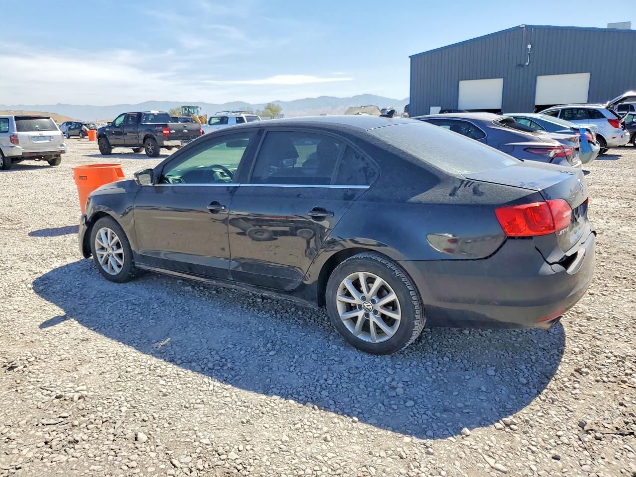2014 Volkswagen Jetta Se Black vin: 3VWD07AJ6EM444079