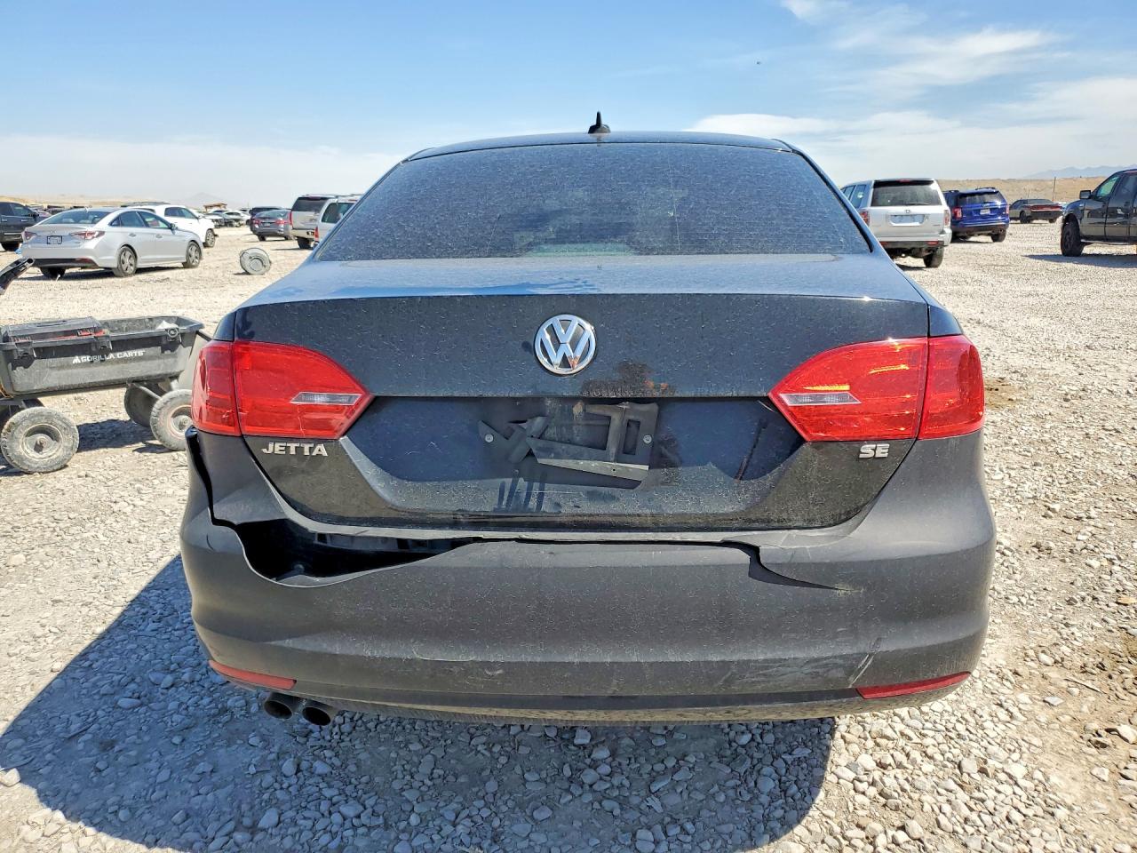 2014 Volkswagen Jetta Se Black vin: 3VWD07AJ6EM444079