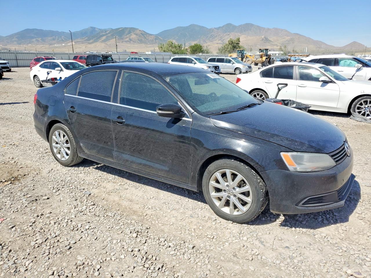 2014 Volkswagen Jetta Se Black vin: 3VWD07AJ6EM444079
