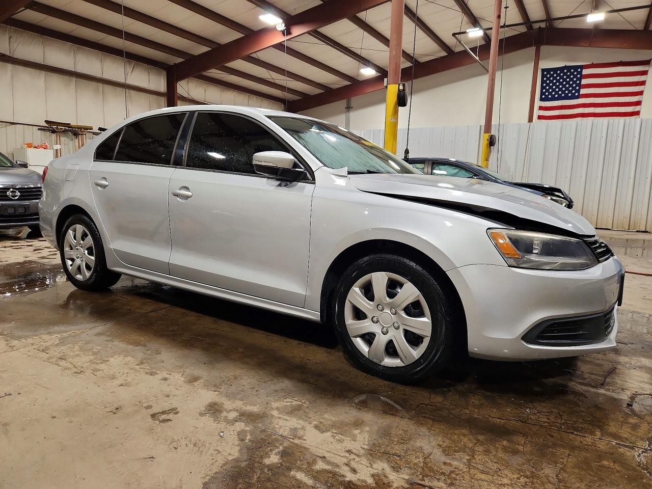 2014 Volkswagen Jetta Se Silver vin: 3VWD07AJ7EM222411