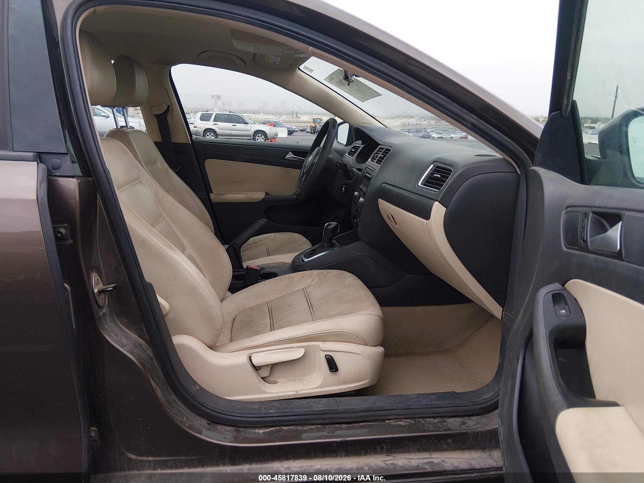 2014 Volkswagen Jetta 1.8t Se Brown vin: 3VWD07AJ7EM245896