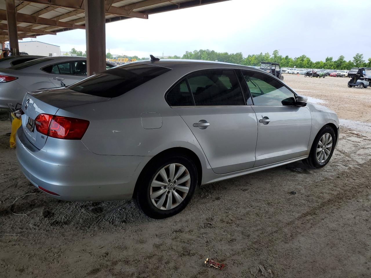 2014 Volkswagen Jetta Se Silver vin: 3VWD07AJ7EM286688