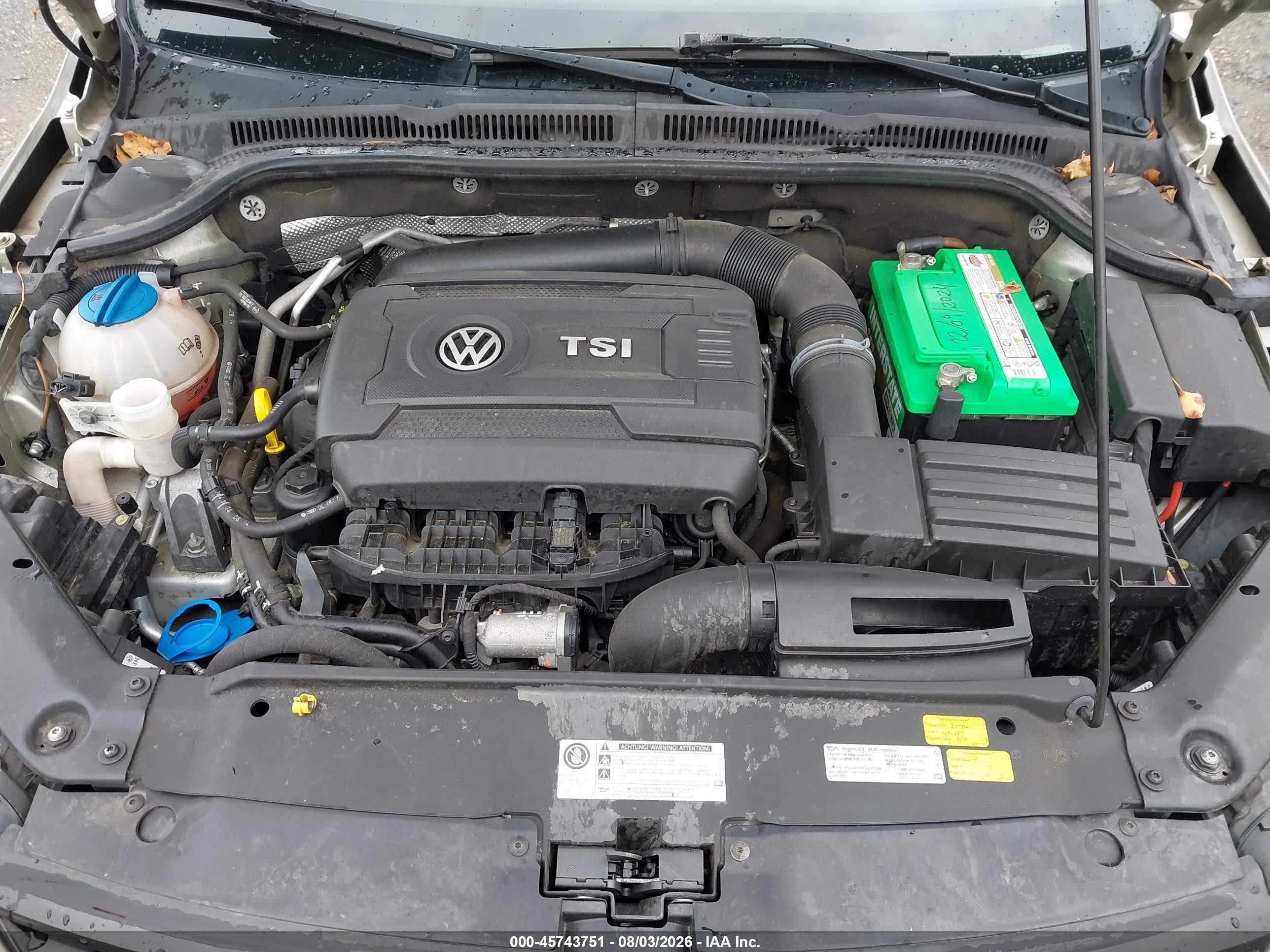 2014 Volkswagen Jetta 1.8t Se Beige vin: 3VWD07AJ7EM293480