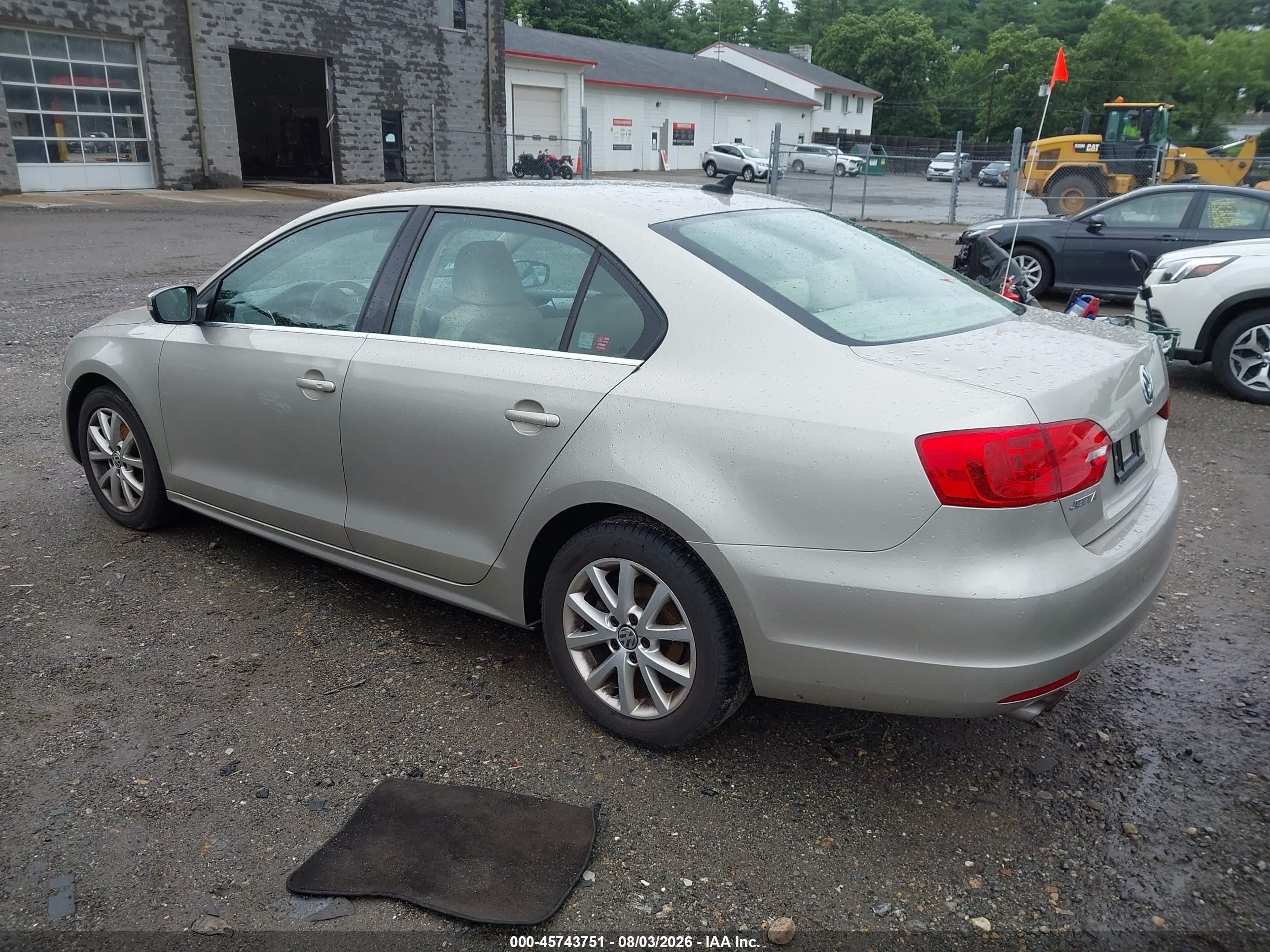 2014 Volkswagen Jetta 1.8t Se Beige vin: 3VWD07AJ7EM293480
