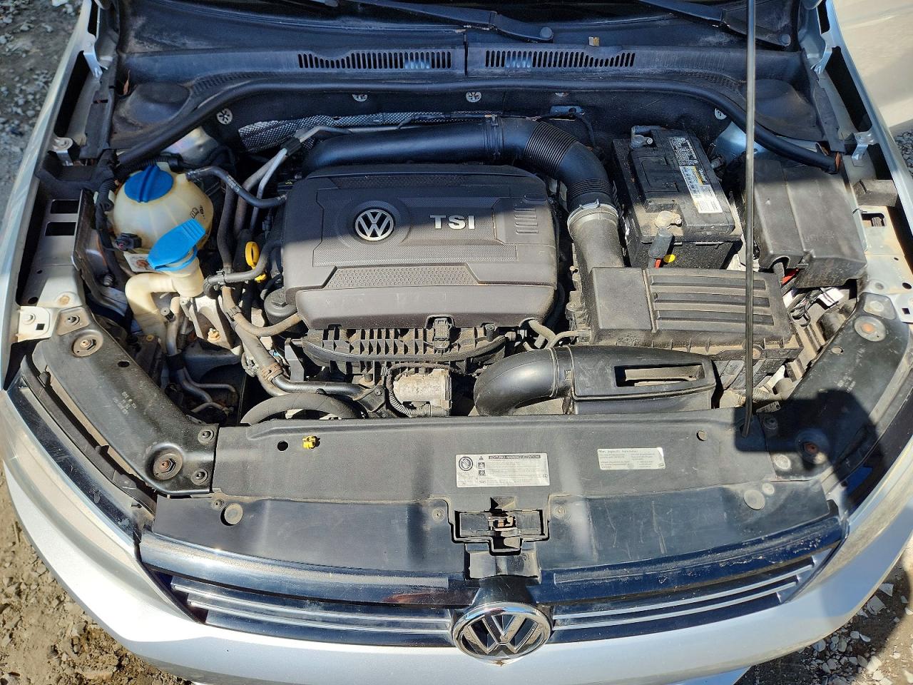 2014 Volkswagen Jetta Se Silver vin: 3VWD07AJ7EM322816