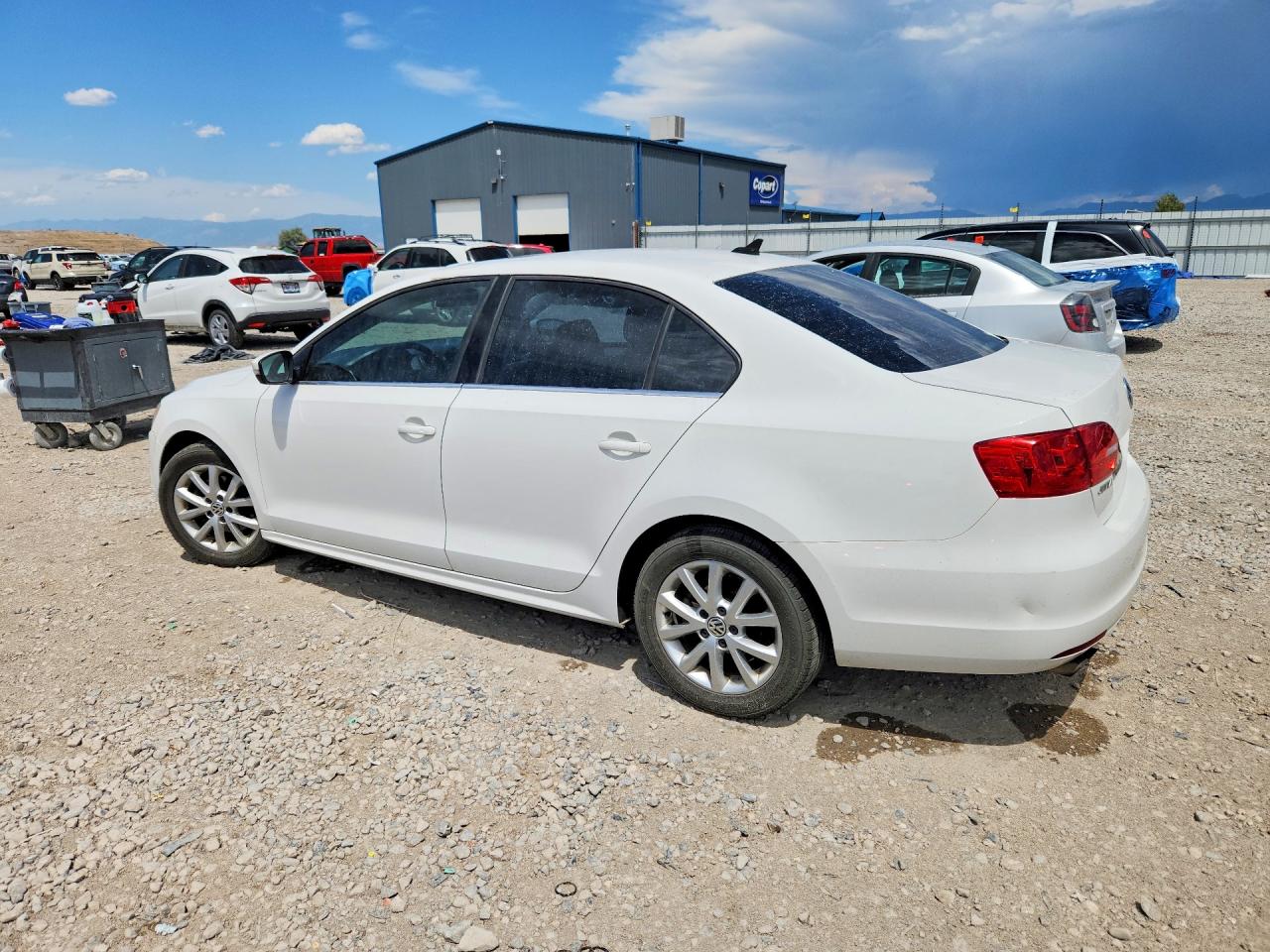 2014 Volkswagen Jetta Se Белый vin: 3VWD07AJ7EM368047