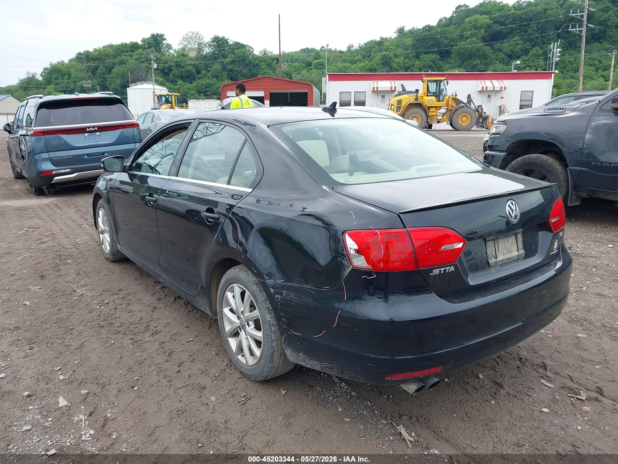 2014 Volkswagen Jetta 1.8t Se Черный vin: 3VWD07AJ7EM368484