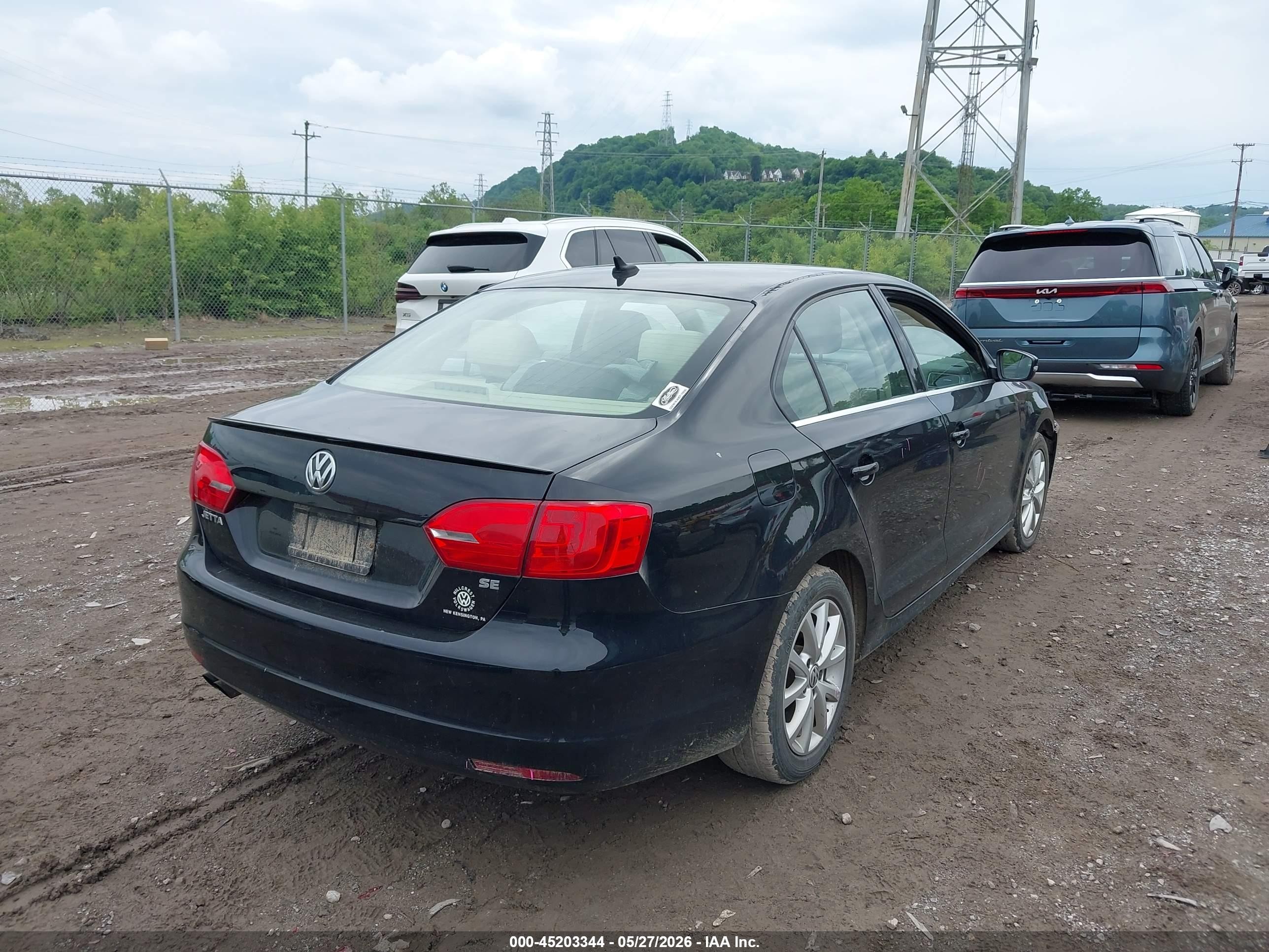 2014 Volkswagen Jetta 1.8t Se Черный vin: 3VWD07AJ7EM368484