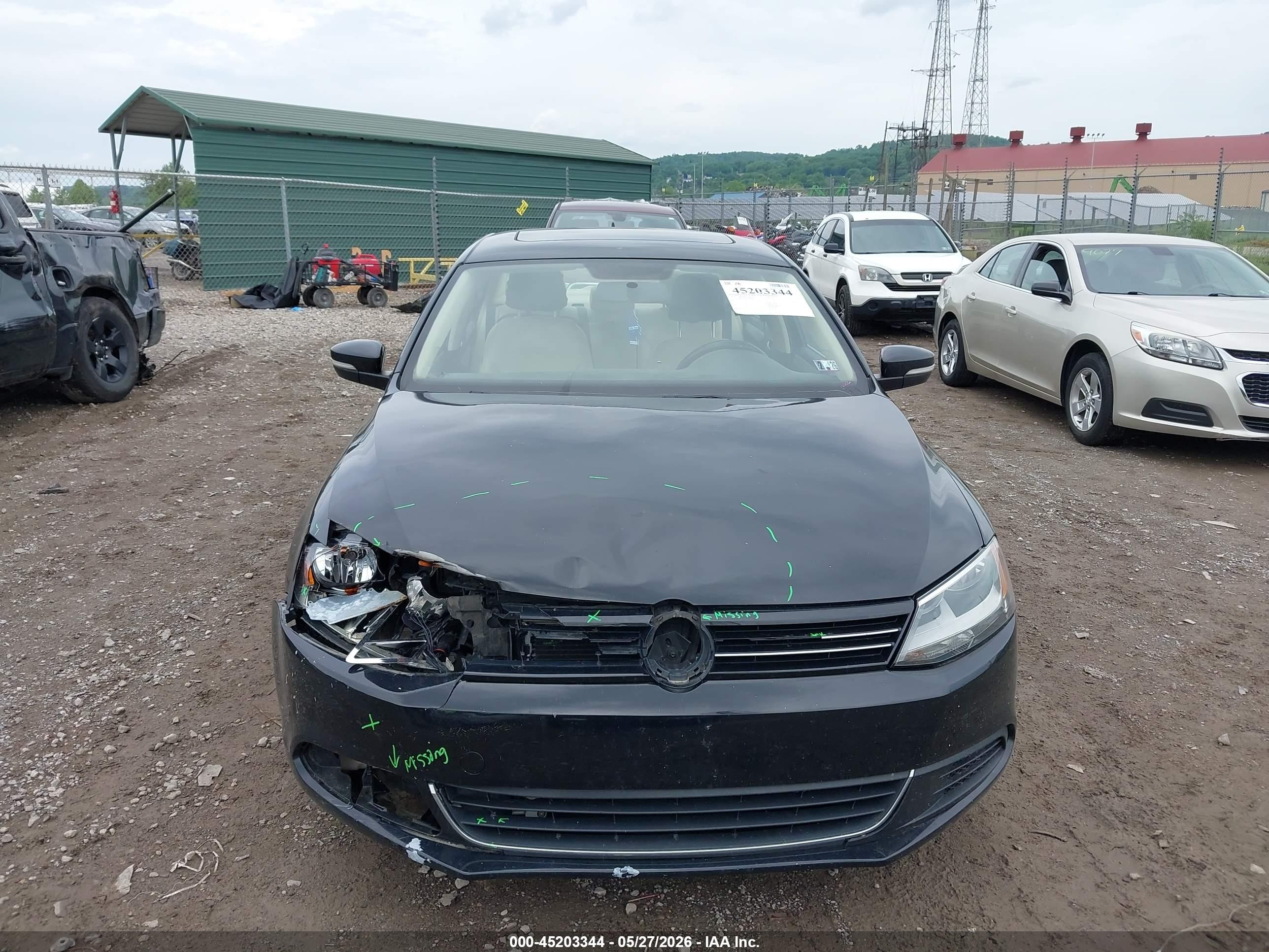 2014 Volkswagen Jetta 1.8t Se Черный vin: 3VWD07AJ7EM368484