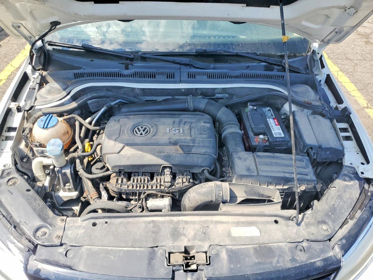 2014 Volkswagen Jetta Se White vin: 3VWD07AJ7EM382756