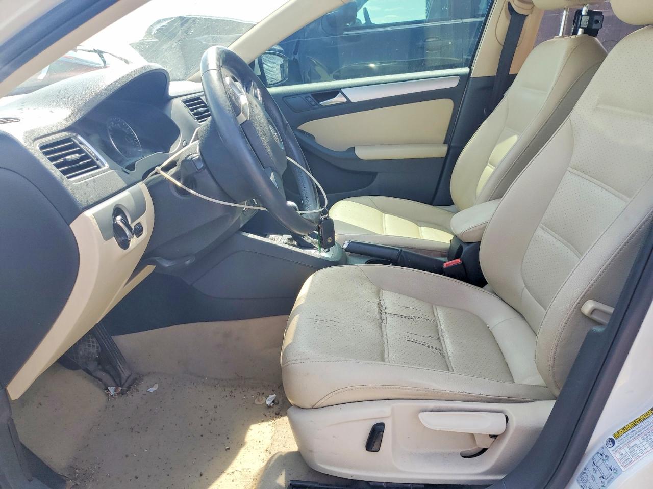 2014 Volkswagen Jetta Se White vin: 3VWD07AJ7EM382756