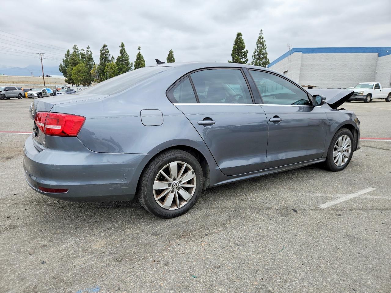 2015 Volkswagen Jetta Se Gray vin: 3VWD07AJ7FM237251