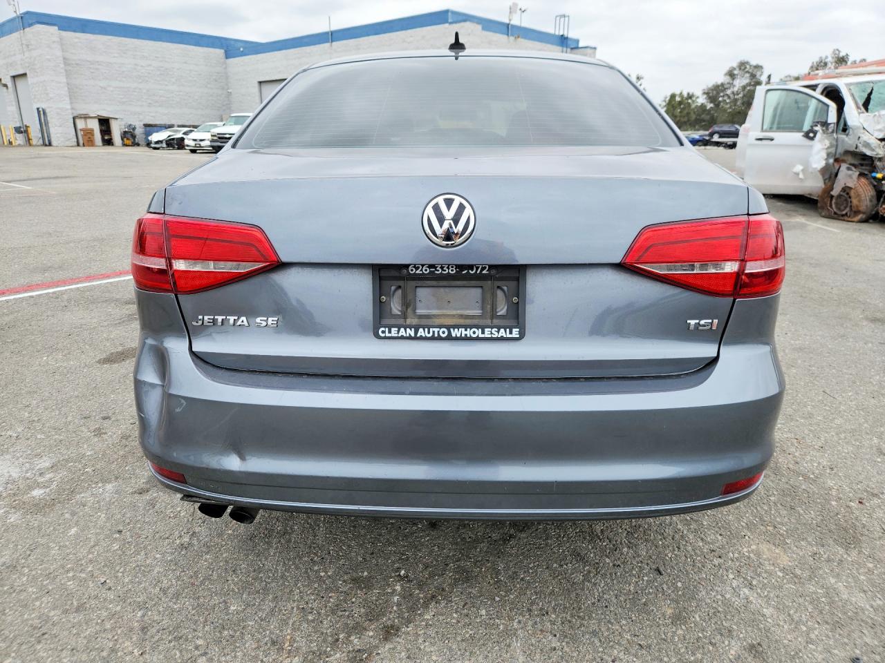 2015 Volkswagen Jetta Se Gray vin: 3VWD07AJ7FM237251
