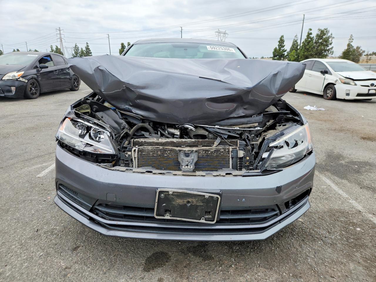 2015 Volkswagen Jetta Se Gray vin: 3VWD07AJ7FM237251