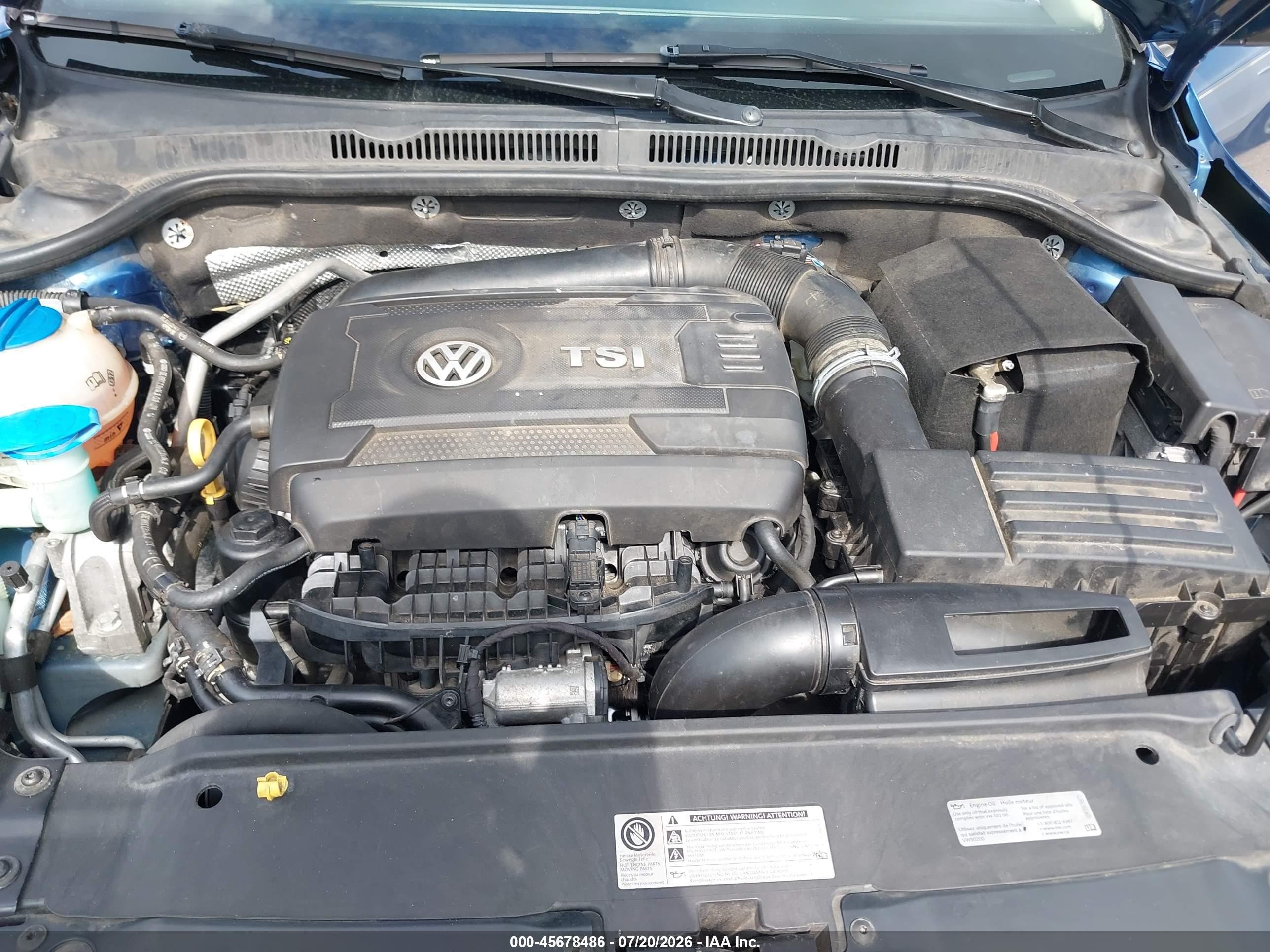 2015 Volkswagen Jetta 1.8t Se Синий vin: 3VWD07AJ7FM284165