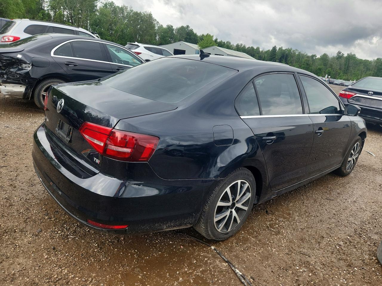 2015 Volkswagen Jetta Black vin: 3VWD07AJ7FM284988