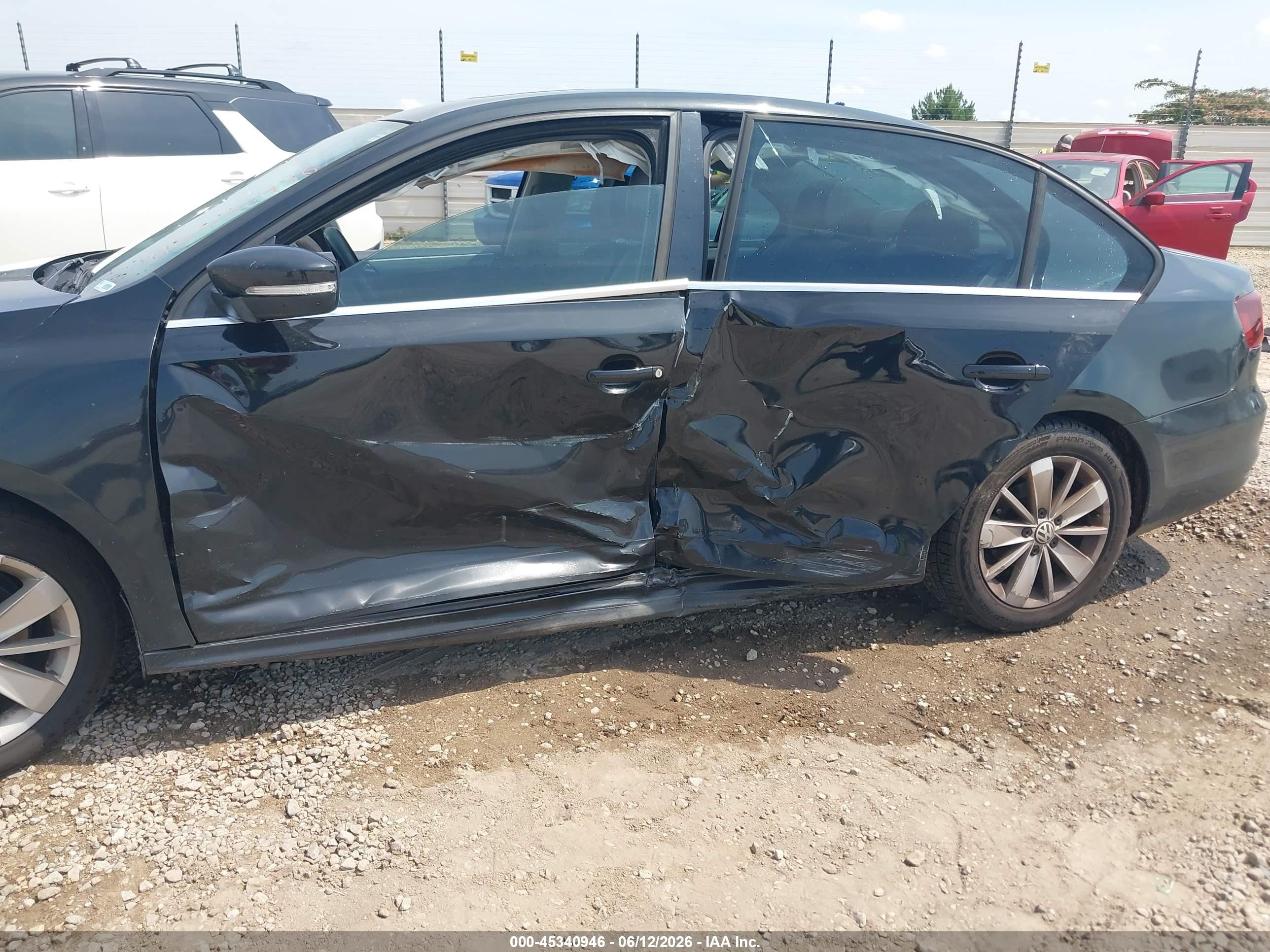2015 Volkswagen Jetta 1.8t Se Black vin: 3VWD07AJ7FM300431