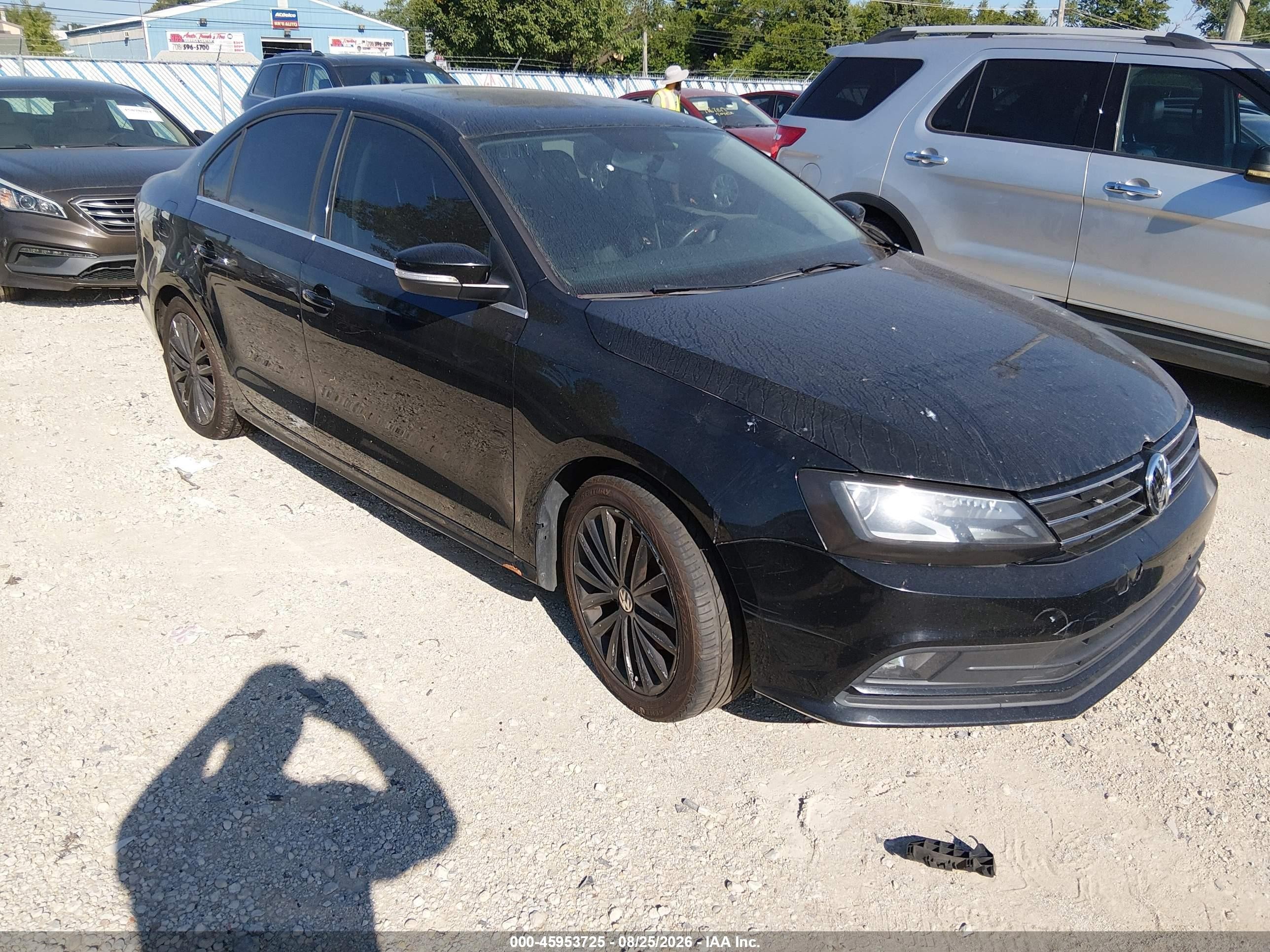 2015 Volkswagen Jetta 1.8t Se Черный vin: 3VWD07AJ7FM407009
