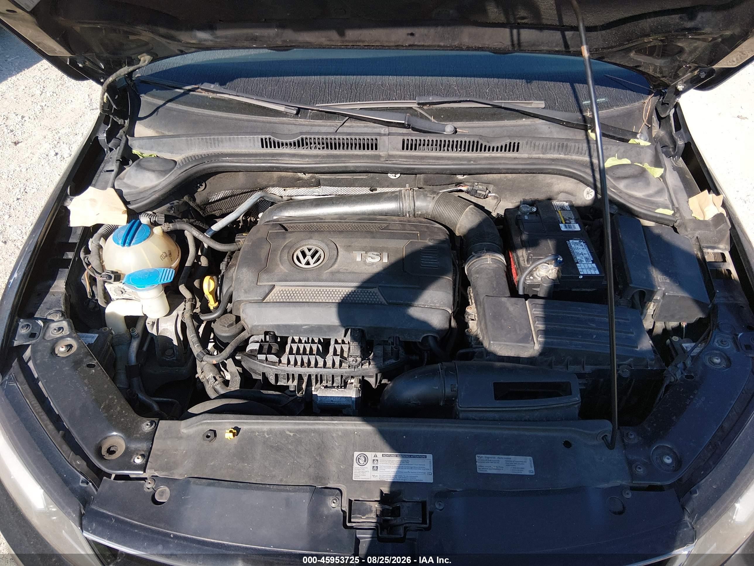2015 Volkswagen Jetta 1.8t Se Черный vin: 3VWD07AJ7FM407009