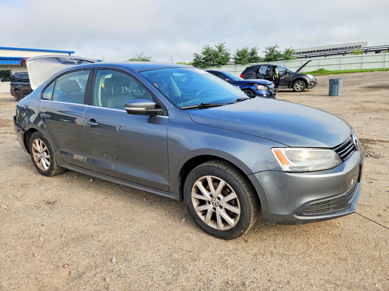 2014 Volkswagen Jetta Se Gray vin: 3VWD07AJ8EM209571