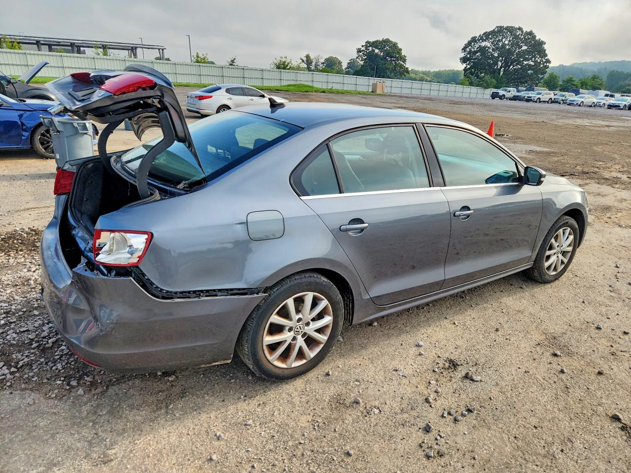 2014 Volkswagen Jetta Se Gray vin: 3VWD07AJ8EM209571