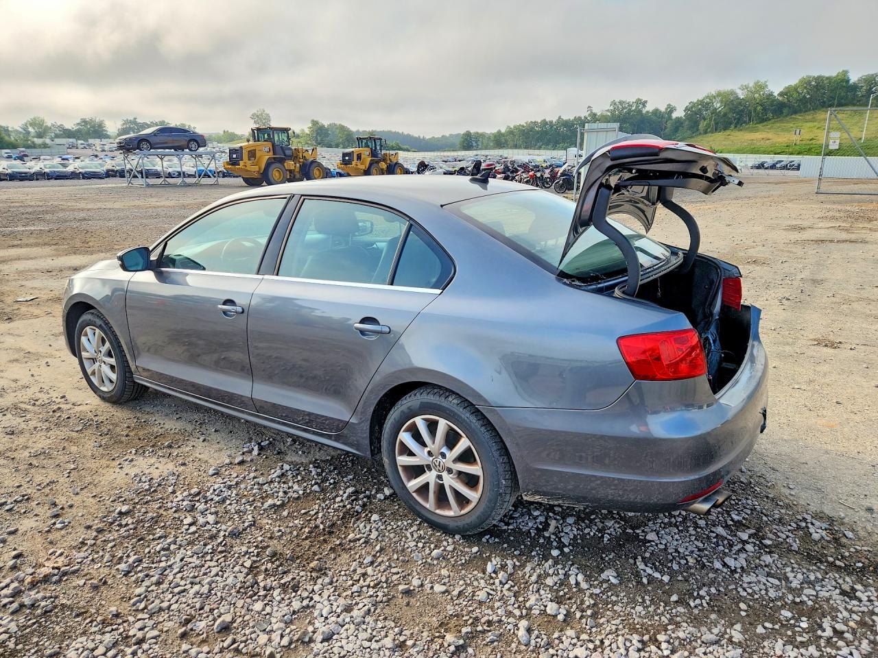 2014 Volkswagen Jetta Se Gray vin: 3VWD07AJ8EM209571