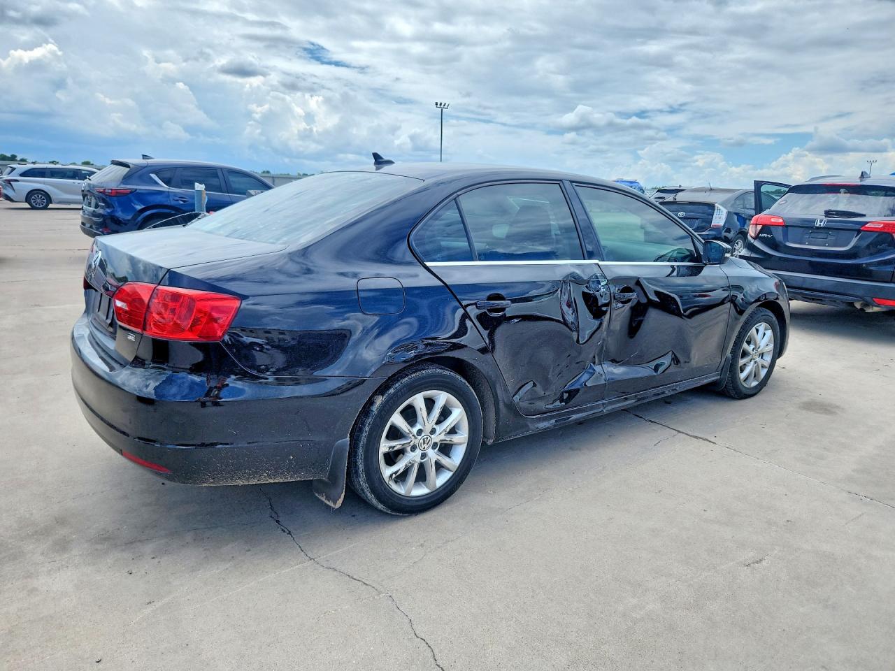 2014 Volkswagen Jetta Черный vin: 3VWD07AJ8EM364220
