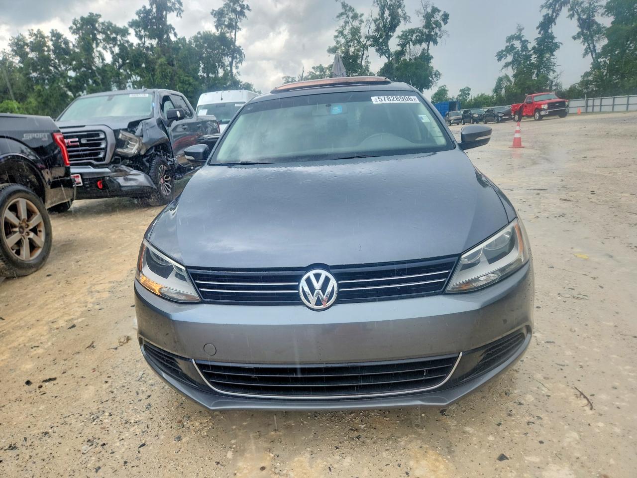 2014 Volkswagen Jetta Se Gray vin: 3VWD07AJ8EM414596