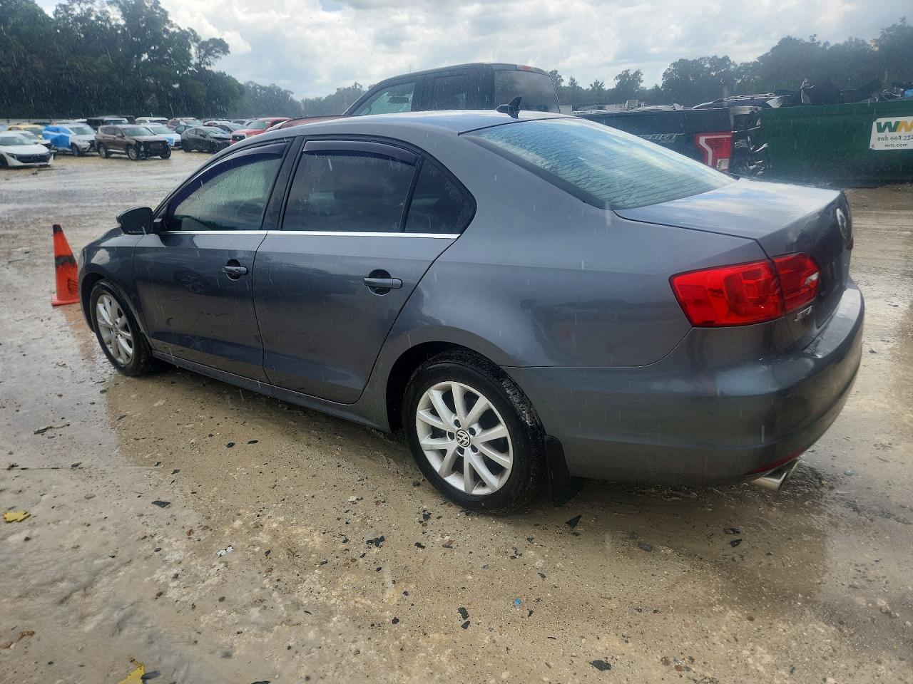 2014 Volkswagen Jetta Se Gray vin: 3VWD07AJ8EM414596
