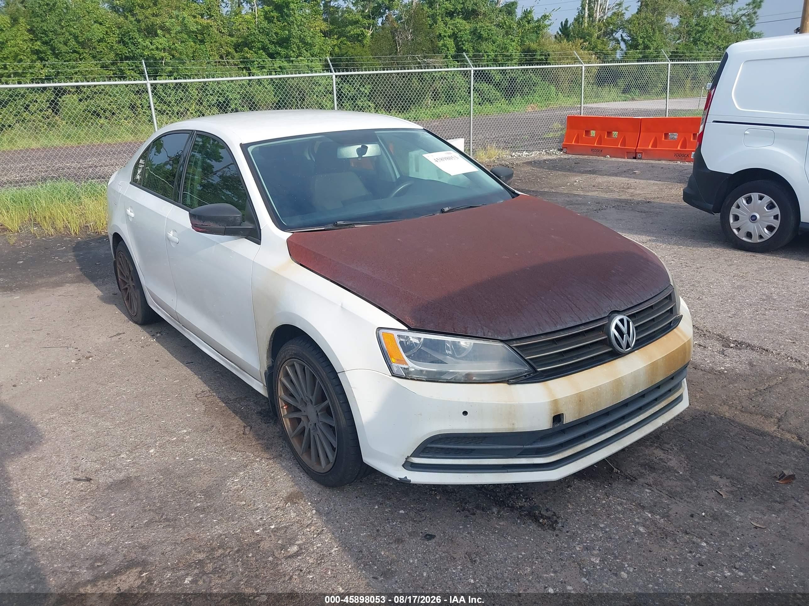 2015 Volkswagen Jetta 1.8t Se Белый vin: 3VWD07AJ8FM263163