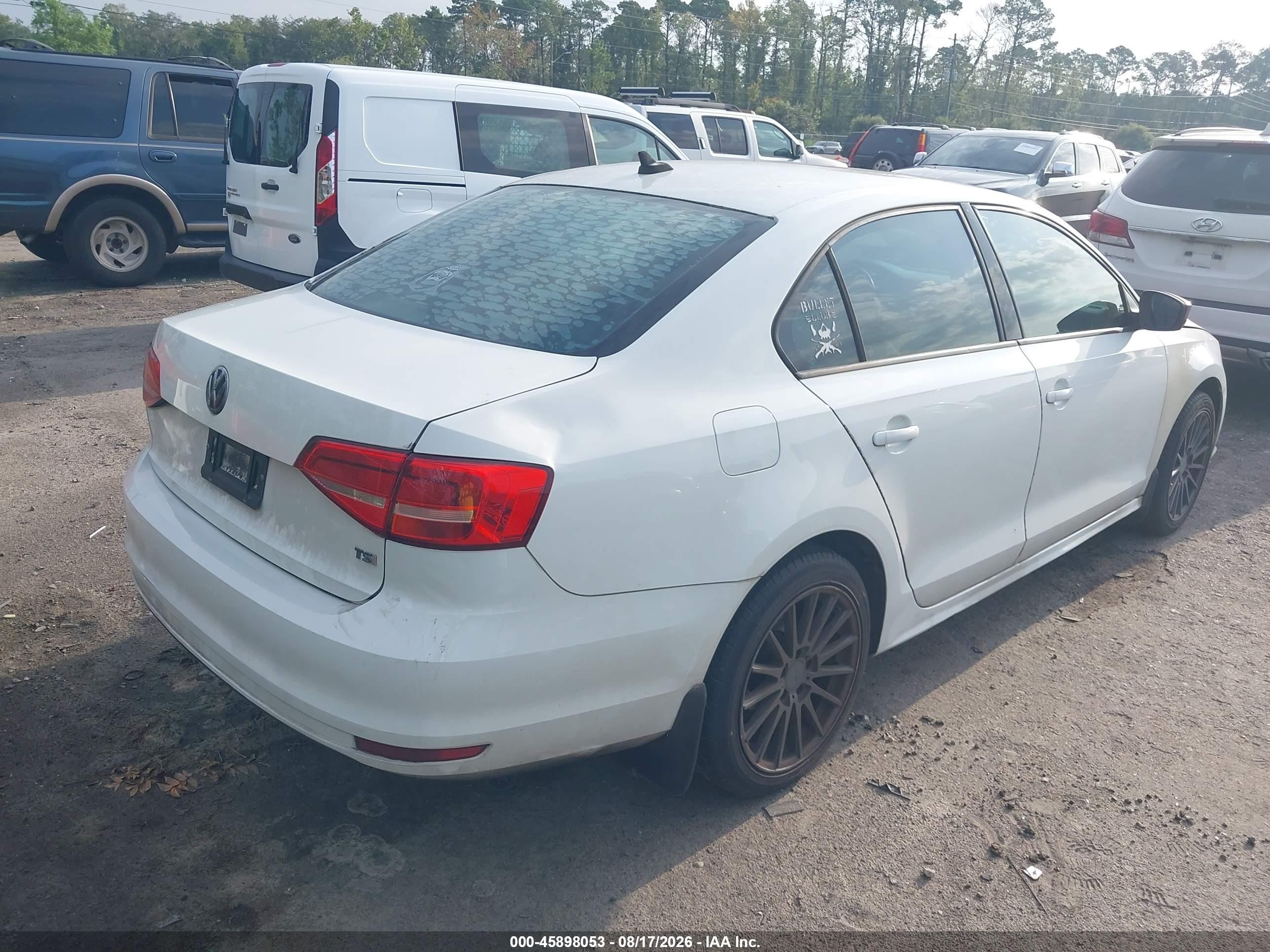 2015 Volkswagen Jetta 1.8t Se Белый vin: 3VWD07AJ8FM263163