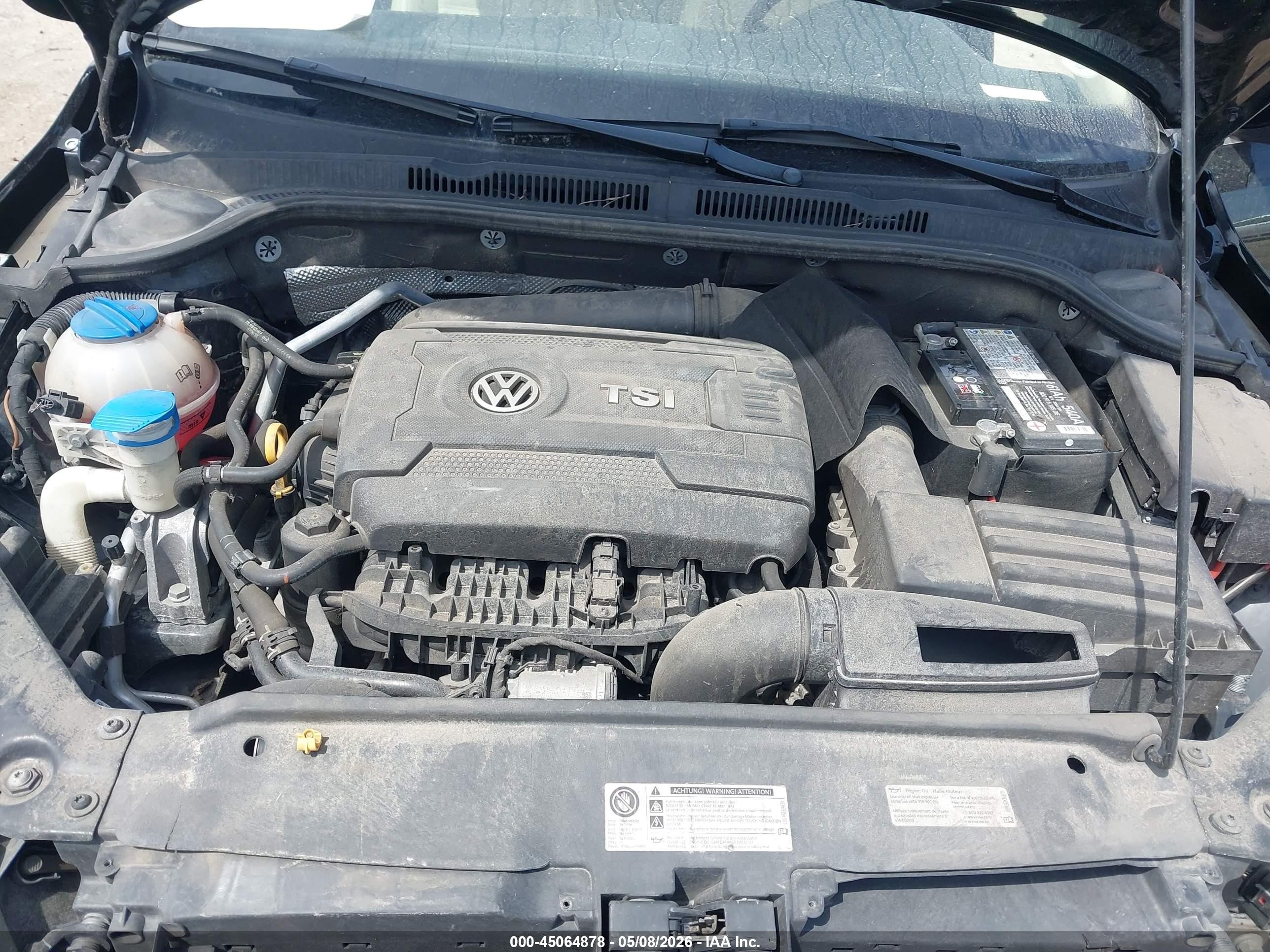 2015 Volkswagen Jetta 1.8t Se Black vin: 3VWD07AJ8FM298995