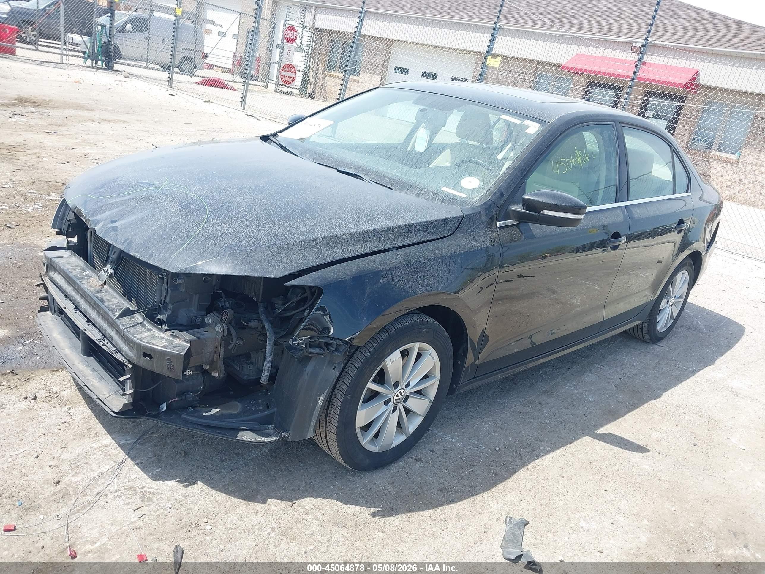 2015 Volkswagen Jetta 1.8t Se Black vin: 3VWD07AJ8FM298995