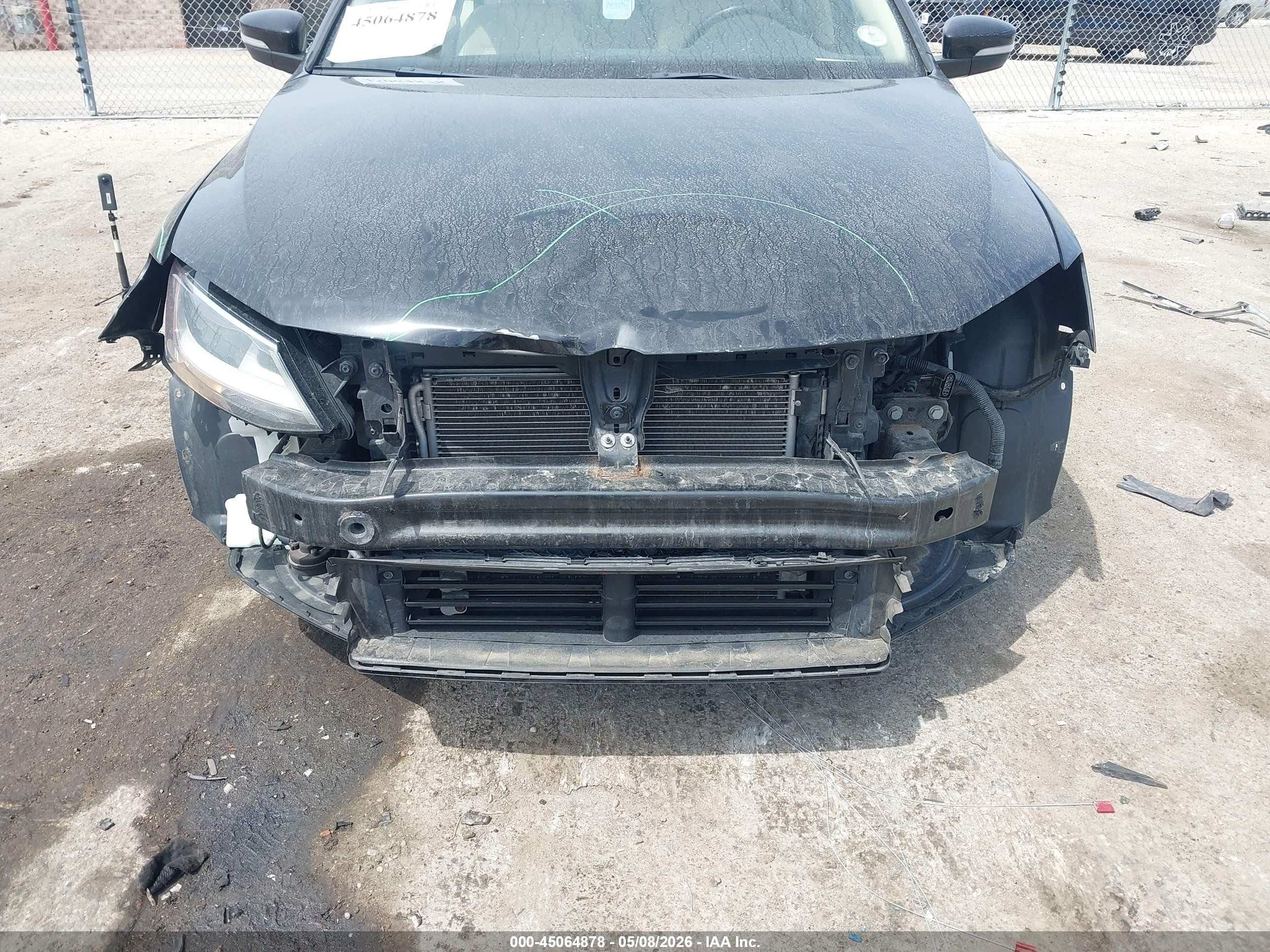2015 Volkswagen Jetta 1.8t Se Black vin: 3VWD07AJ8FM298995
