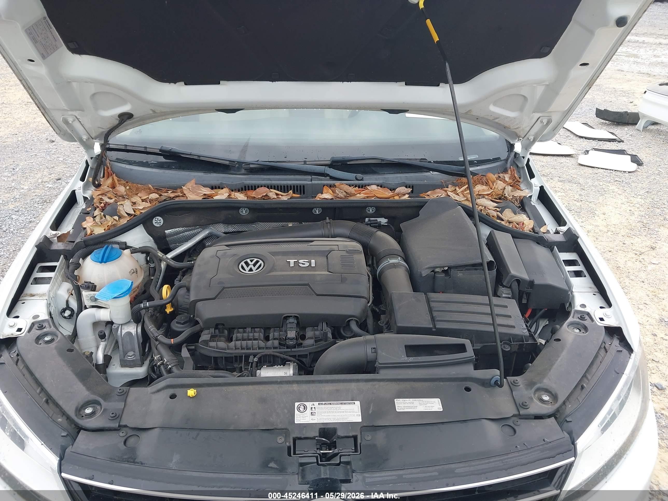 2015 Volkswagen Jetta 1.8t Se White vin: 3VWD07AJ8FM338427