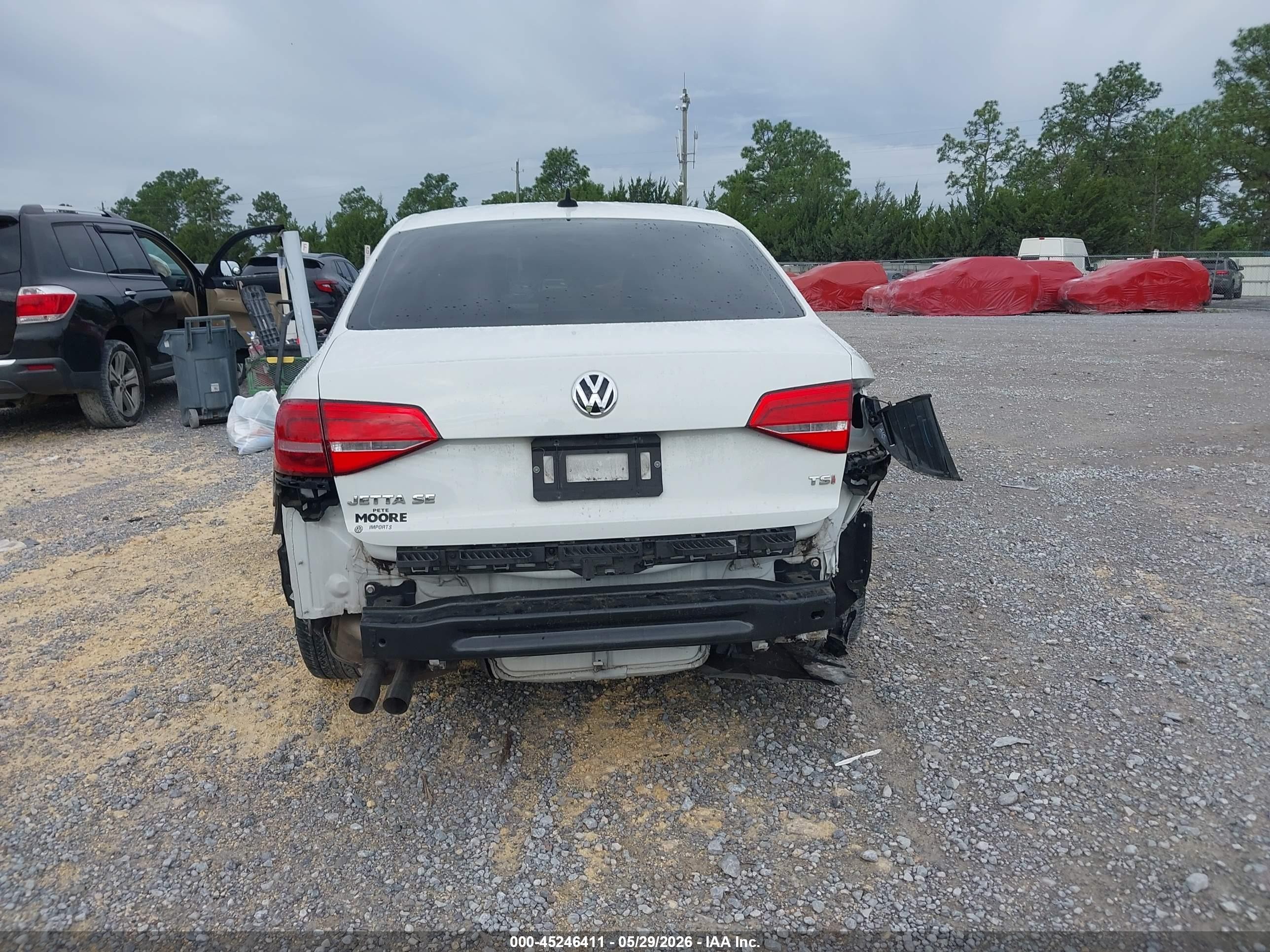 2015 Volkswagen Jetta 1.8t Se White vin: 3VWD07AJ8FM338427