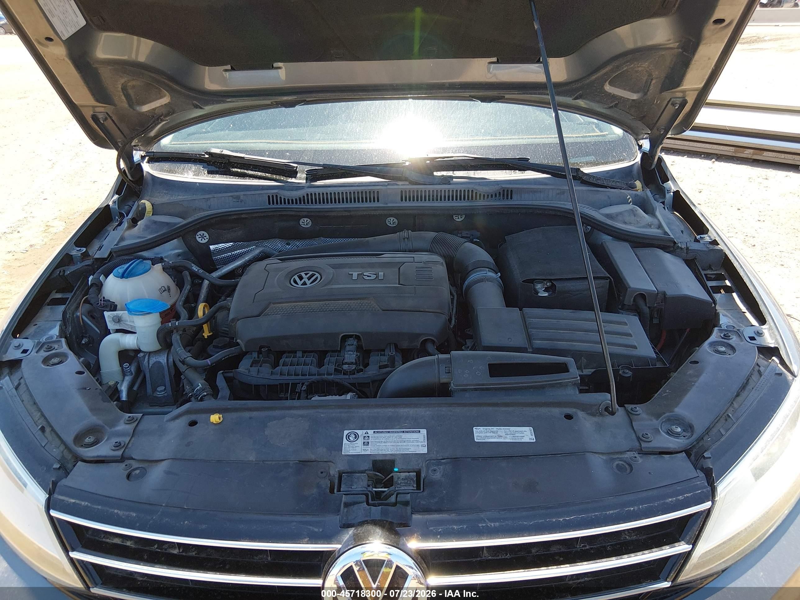 2015 Volkswagen Jetta 1.8t Se Gray vin: 3VWD07AJ8FM402188