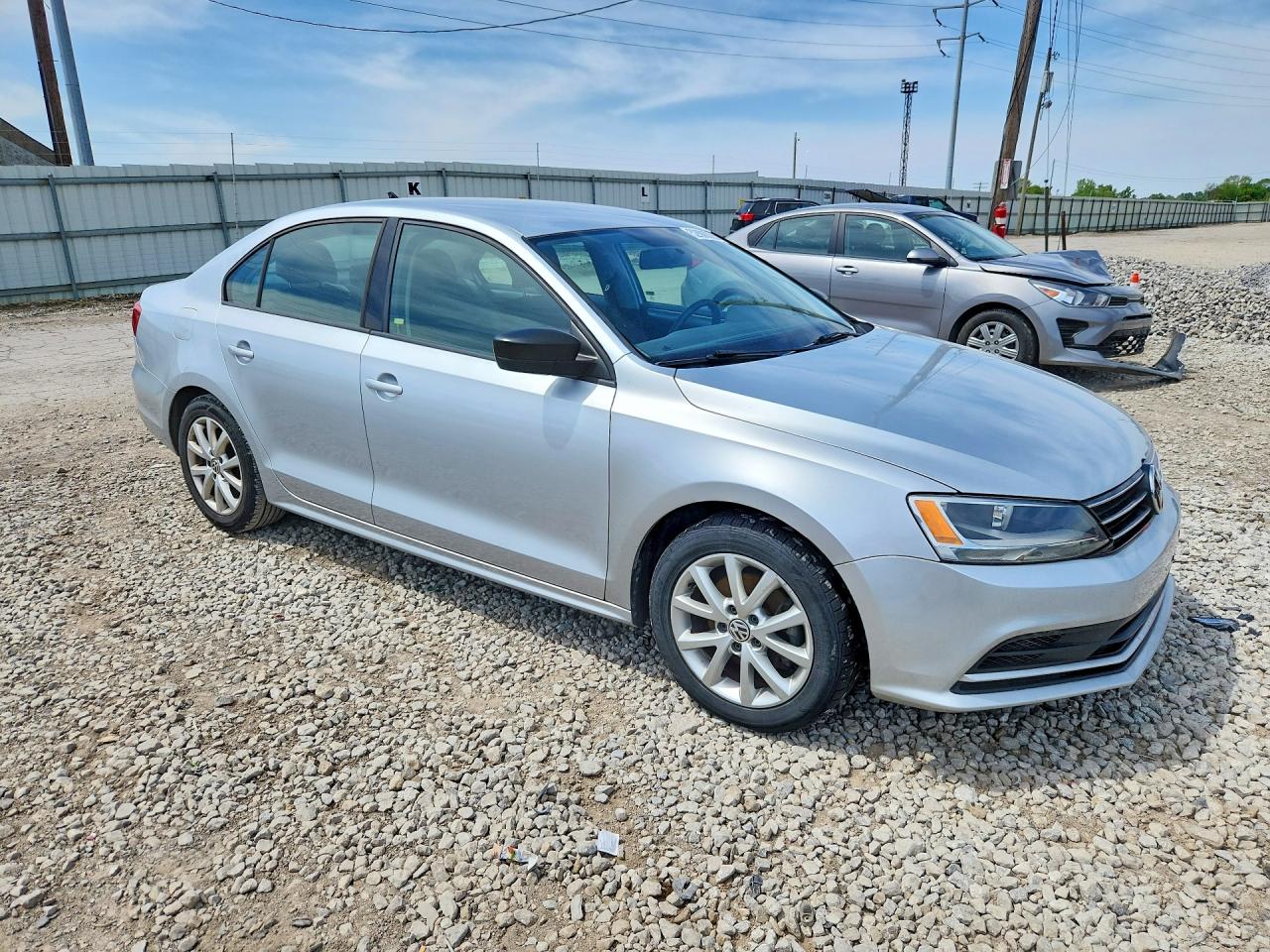 2015 Volkswagen Jetta Se Silver vin: 3VWD07AJ8FM411635