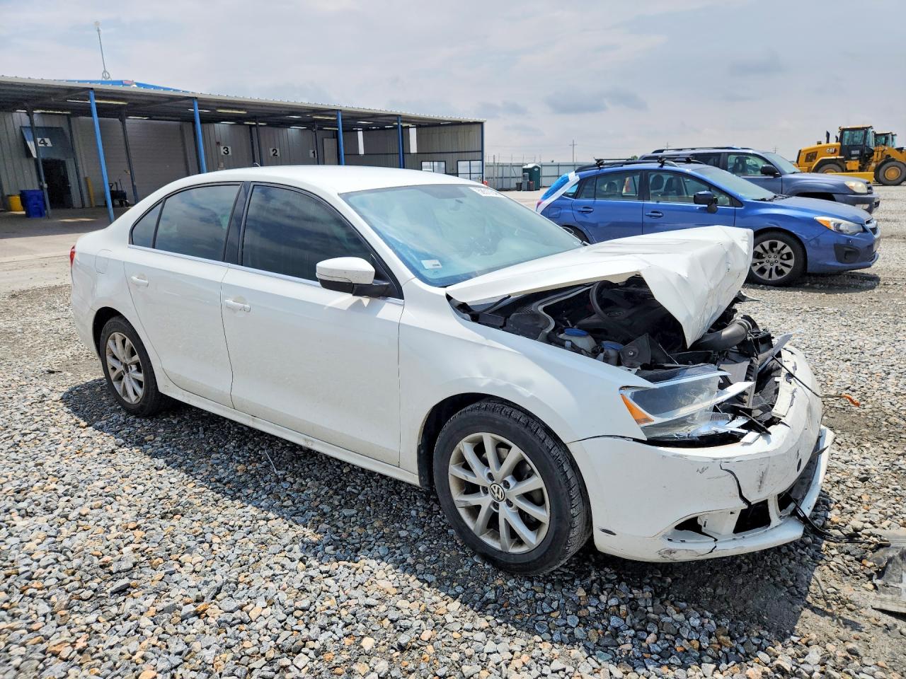 2014 Volkswagen Jetta Se White vin: 3VWD07AJ9EM237556