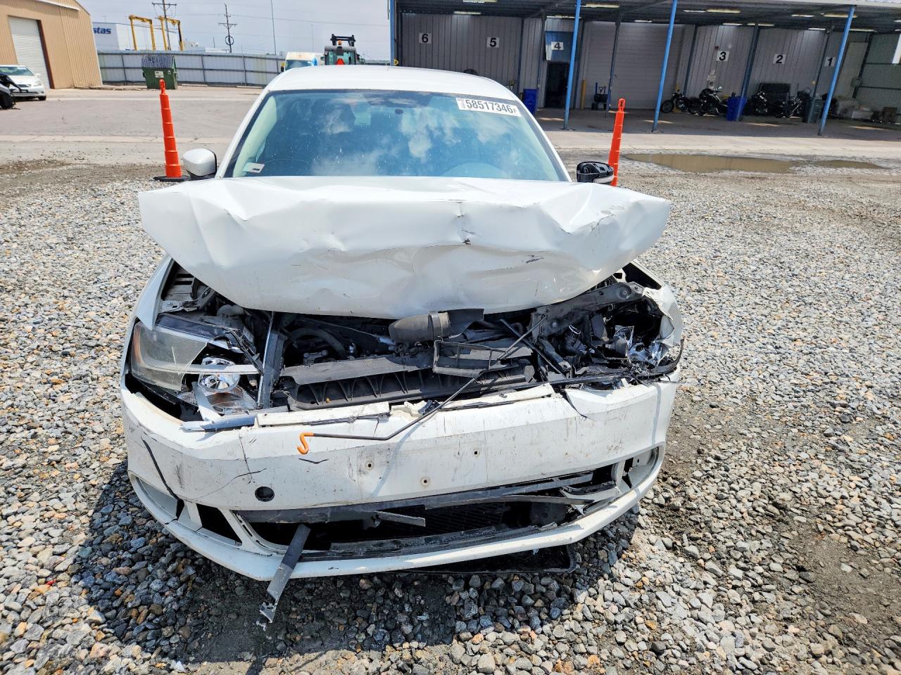2014 Volkswagen Jetta Se White vin: 3VWD07AJ9EM237556