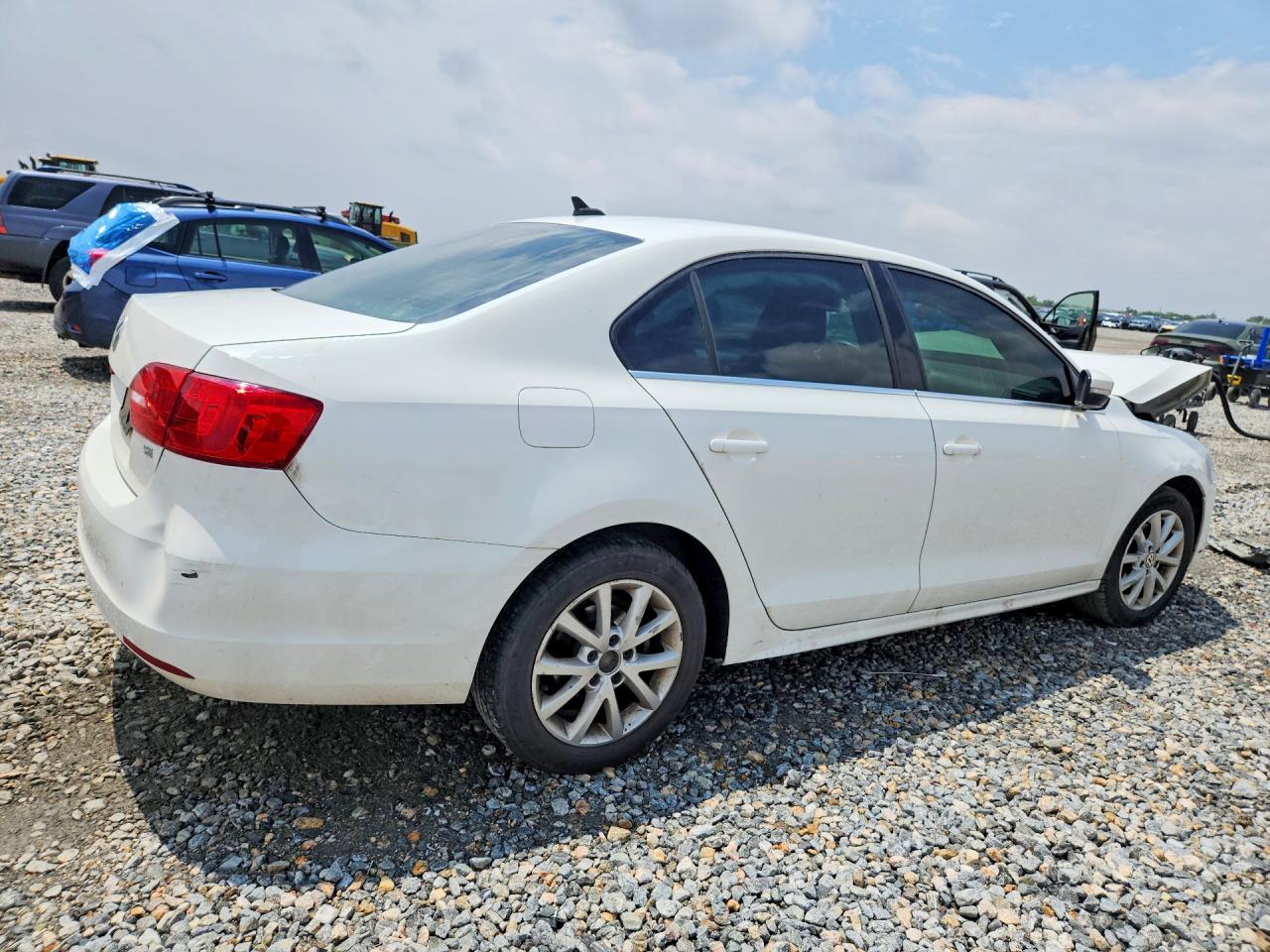 2014 Volkswagen Jetta Se White vin: 3VWD07AJ9EM237556