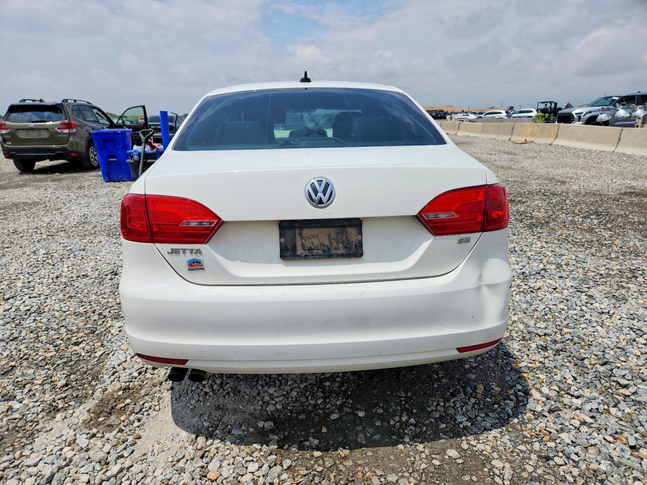 2014 Volkswagen Jetta Se White vin: 3VWD07AJ9EM237556