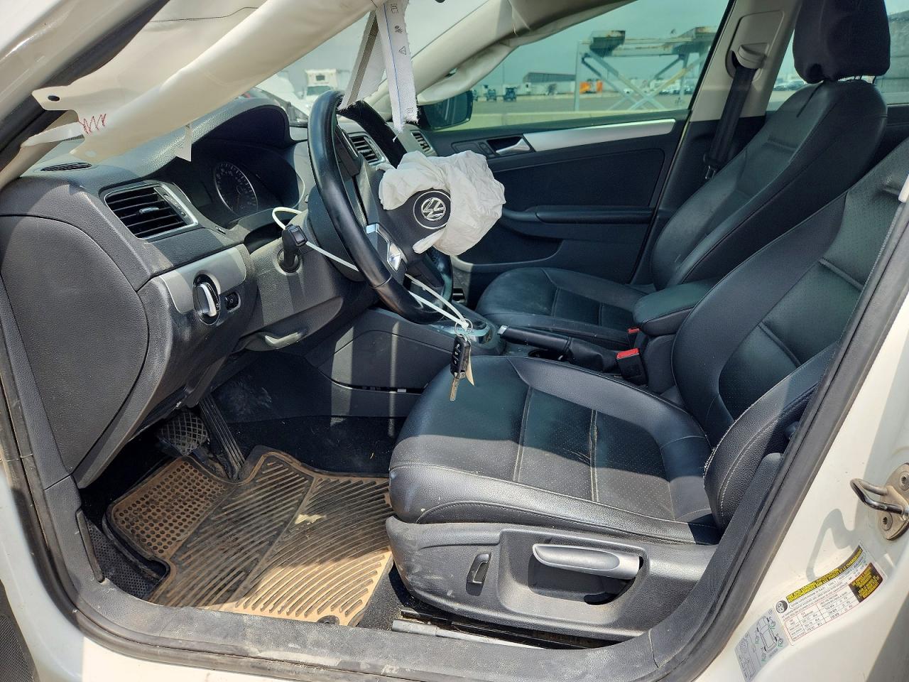 2014 Volkswagen Jetta Se White vin: 3VWD07AJ9EM237556
