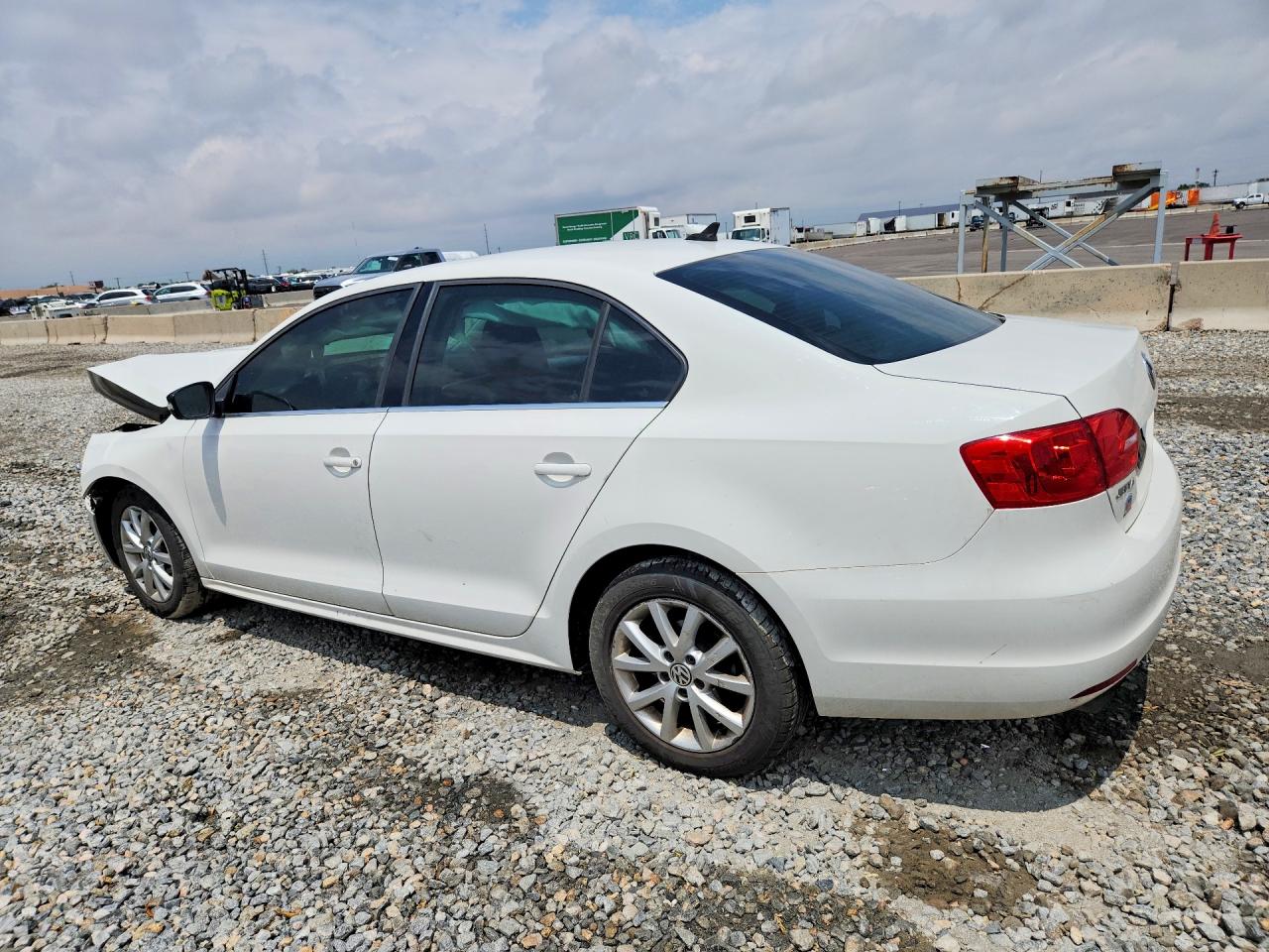 2014 Volkswagen Jetta Se White vin: 3VWD07AJ9EM237556