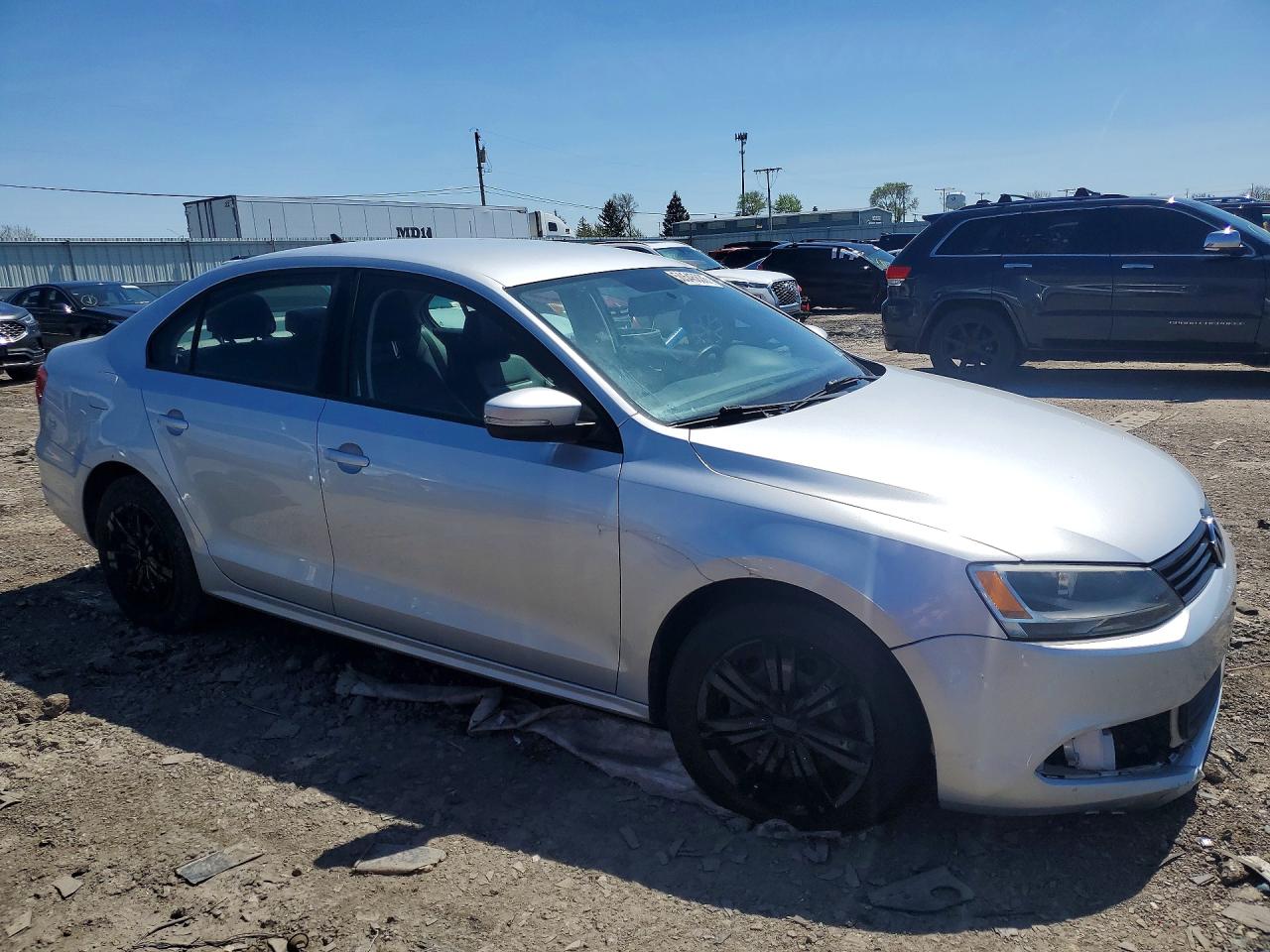 2014 Volkswagen Jetta Se Серебряный vin: 3VWD07AJ9EM299409